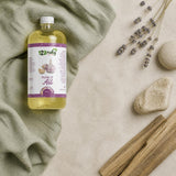 1L Huile d'Ail | 123NATY — Ambiance flat lay