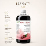 1L Huile de Cade Concentrée | 123NATY — Infographie bénéfices clés