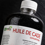 1L Huile de Cade Concentrée | 123NATY — Détail macro du flacon