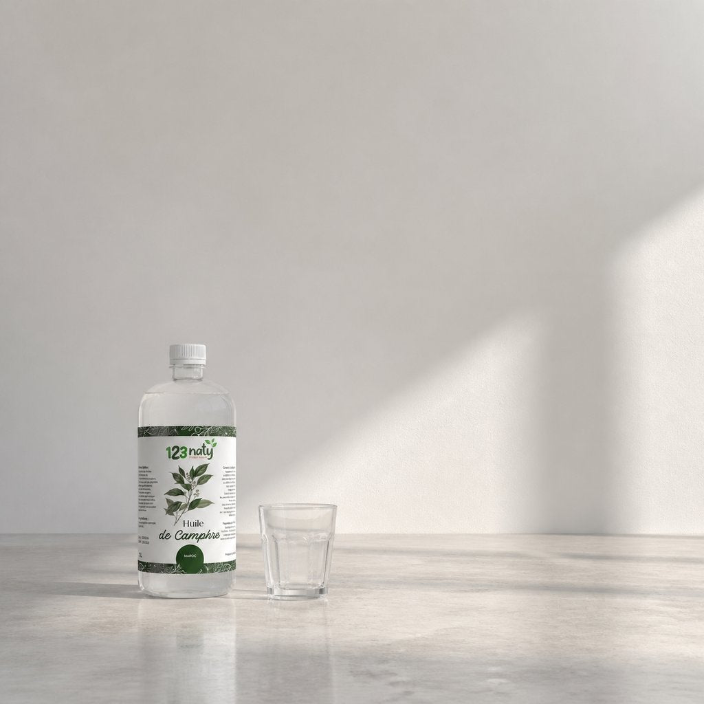 1L Huile de Camphre | 123NATY — Taille réelle du produit