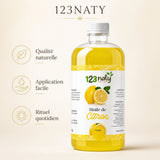 1L Huile de Citron | 123NATY — Infographie bénéfices clés