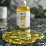 1L Huile de Citron | 123NATY — Texture en gros plan
