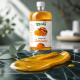 1L Huile de Curcuma | 123NATY — Texture en gros plan