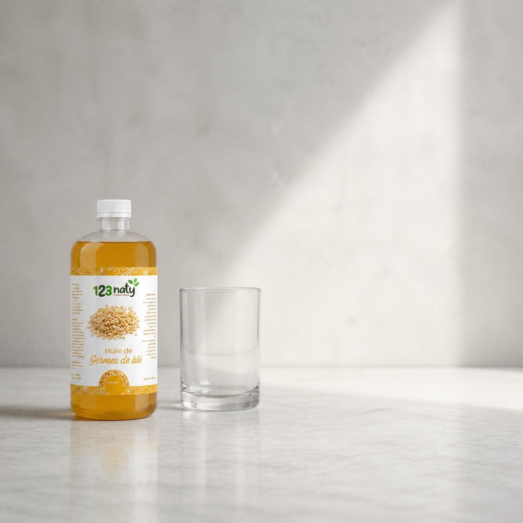 1L Huile de Germe de Blé | 123NATY — Taille réelle du produit