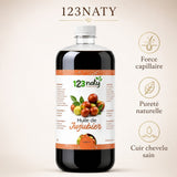 1L Huile de Jujubier (Sidr) – 100% Naturelle – Soin Cheveux & Peau | 123NATY — Infographie bénéfices clés