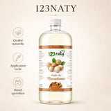 1L Huile de Macadamia | 123NATY — Infographie bénéfices clés