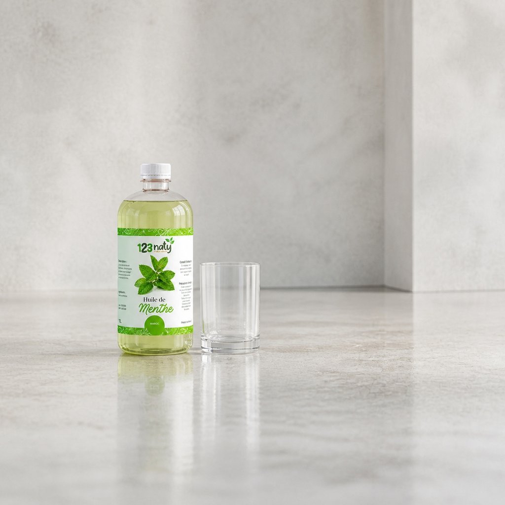1L Huile de Menthe | 123NATY — Taille réelle du produit