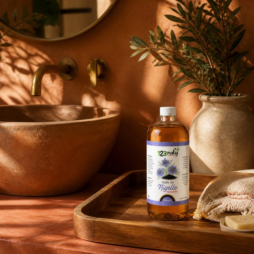 1L Huile de Nigelle Habachiya – Origine Éthiopie – Première Pression à Froid – Qualité Pre | 123NATY — Mise en scène d'usage