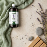 1L Huile de Sauge Végétale – Soin du Corps et Massage Naturel | 123NATY — Ambiance flat lay