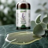 1L Huile de Sauge Végétale – Soin du Corps et Massage Naturel | 123NATY — Texture en gros plan