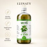 1L Huile d'Ortie | 123NATY — Infographie bénéfices clés