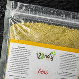 Pack 1kg Feuille de Séné & 1kg Feuille de Séné en Poudre | 123NATY — Détail macro du flacon