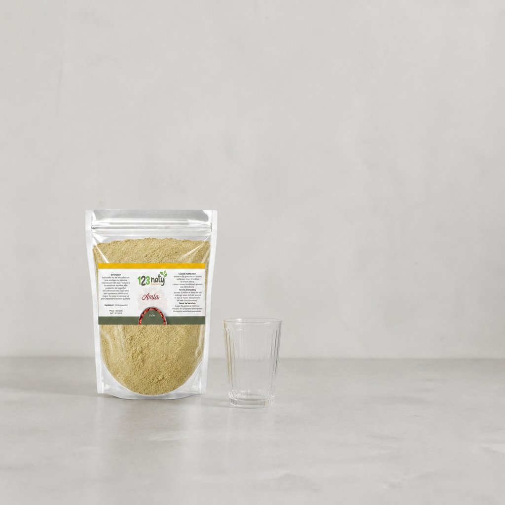 2X 100g Amla poudre | 123NATY — Taille réelle du produit