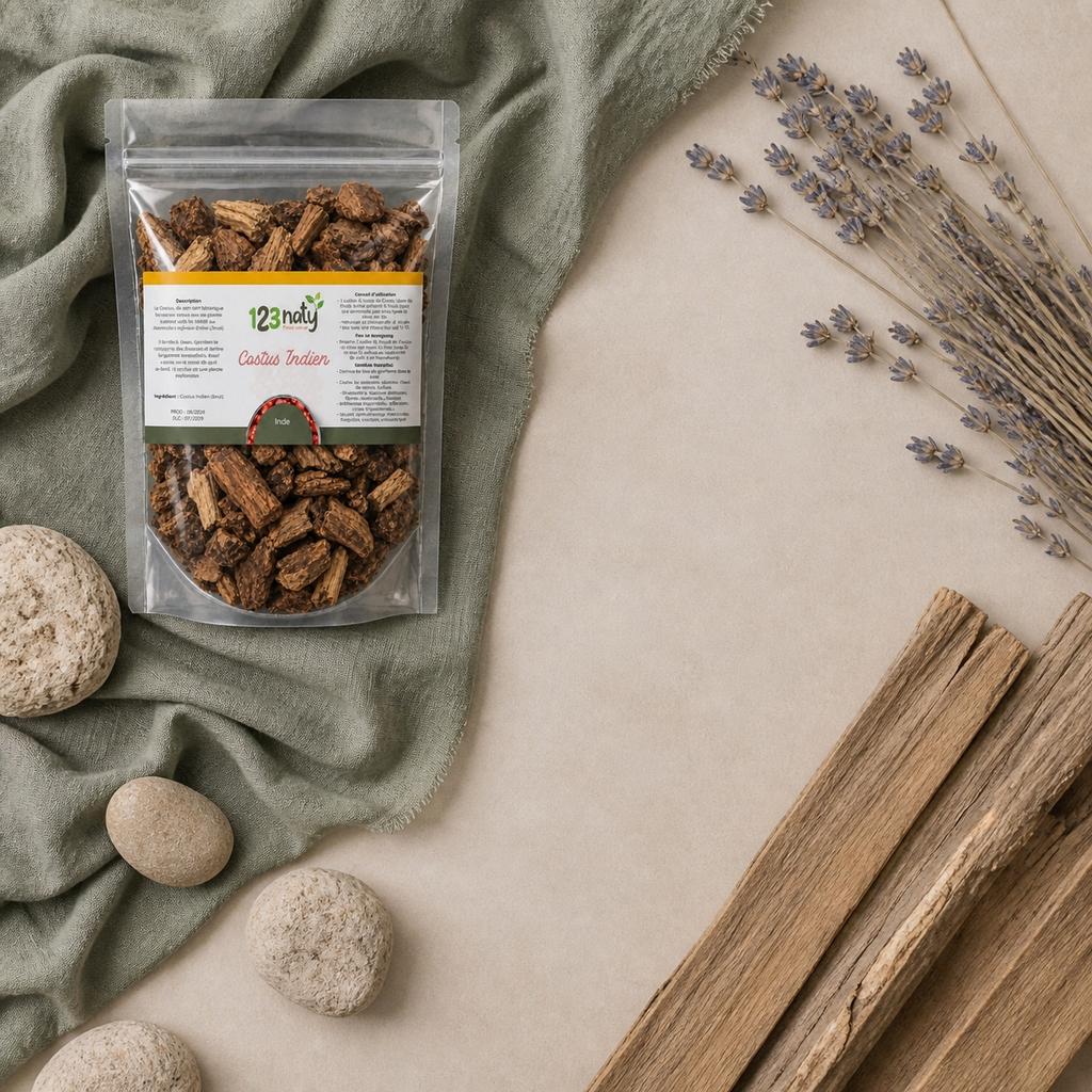 2X 100g Costus Indien Brut | 123NATY — Ambiance flat lay