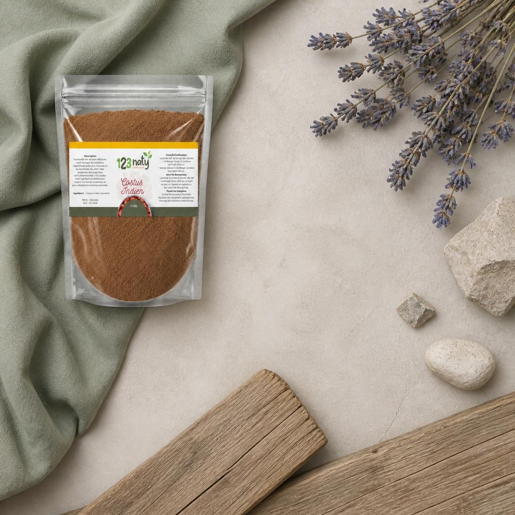 2X 100g Costus Indien en poudre | 123NATY — Ambiance flat lay