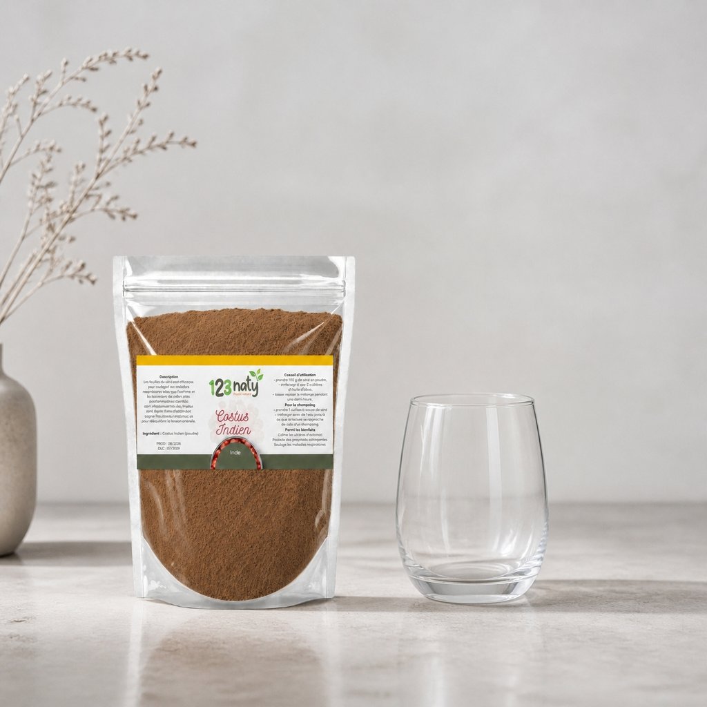 2X 100g Costus Indien en poudre | 123NATY — Taille réelle du produit