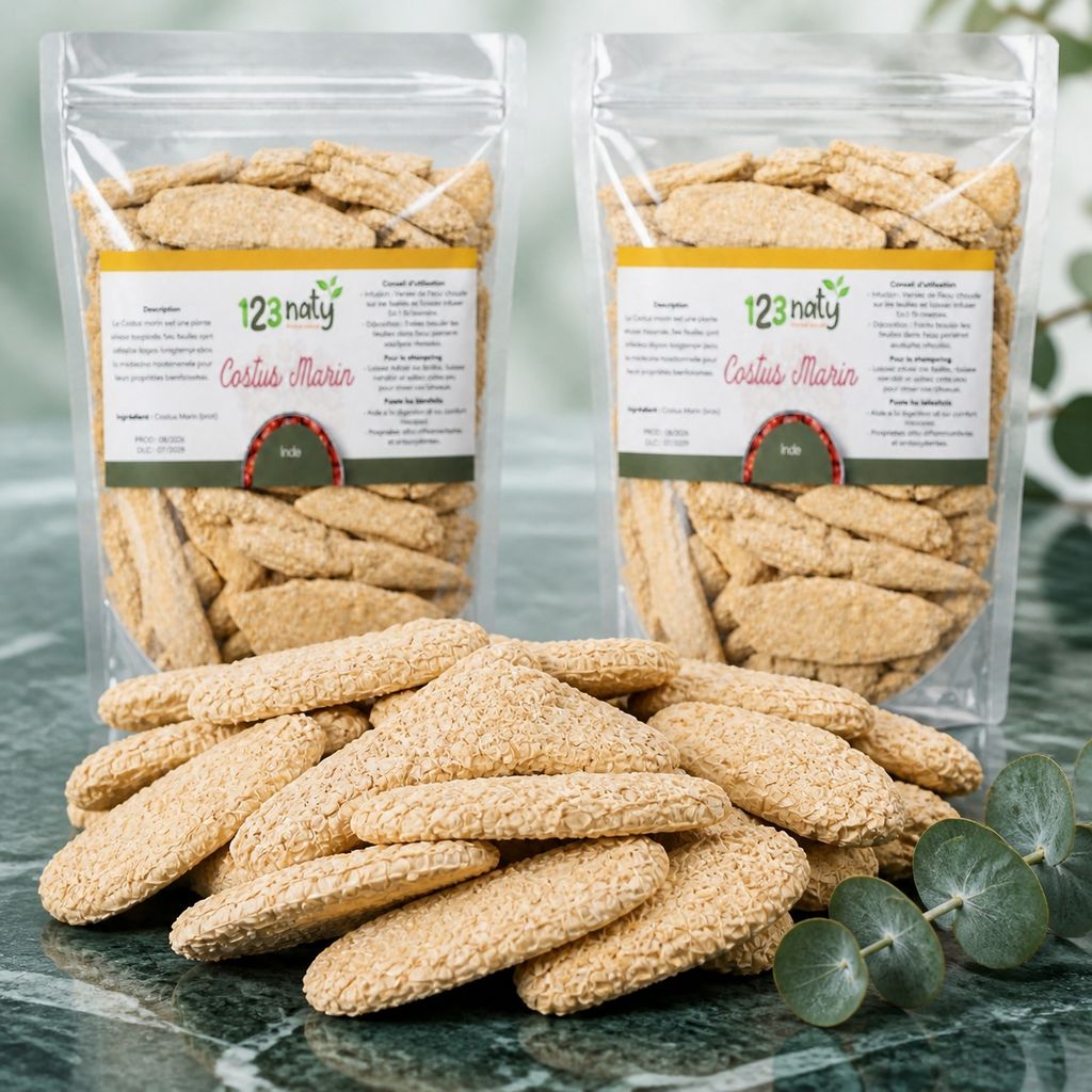 2X  100g Costus Marin Brut | 123NATY — Texture en gros plan