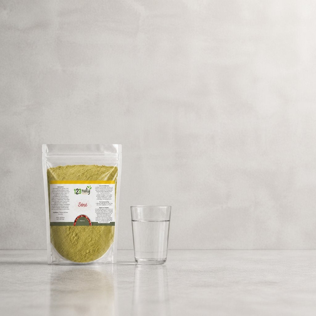 2X  100g Feuille de Séné en Poudre | 123NATY — Taille réelle du produit