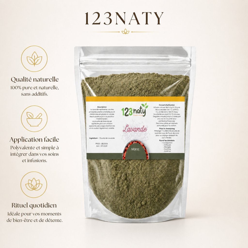 2X 100g Lavande en Poudre — Bénéfices clés
