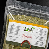 2X 100g Romarin Poudre | 123NATY — Détail macro du flacon