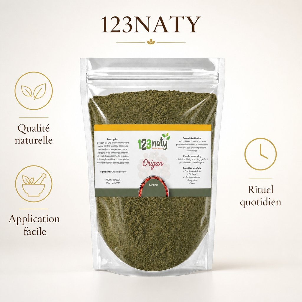2X 1kg Origan en Poudre | 123NATY — Infographie bénéfices clés