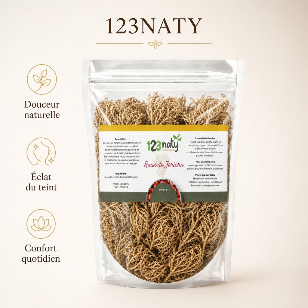 2X 1kg Rose de Jericho - Chajarat Mariam | 123NATY — Infographie bénéfices clés