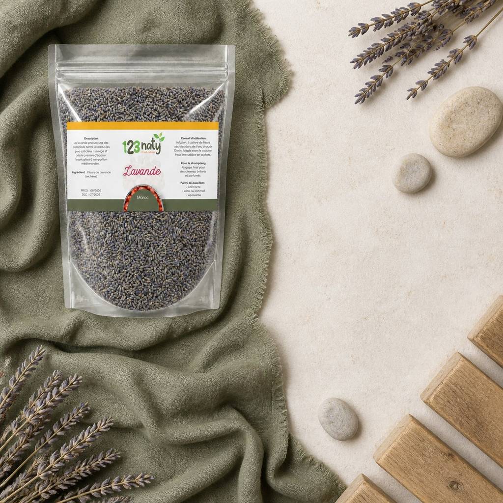 Pack 1kg Fleur de Lavande séché & 1kg Lavande en Poudre | 123NATY — pack de 2 produits