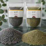 Pack 1kg Fleur de Lavande séché & 1kg Lavande en Poudre | 123NATY — Texture en gros plan