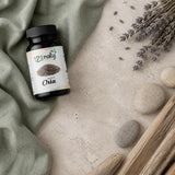 50 Capsules de Chia — Ambiance flat lay