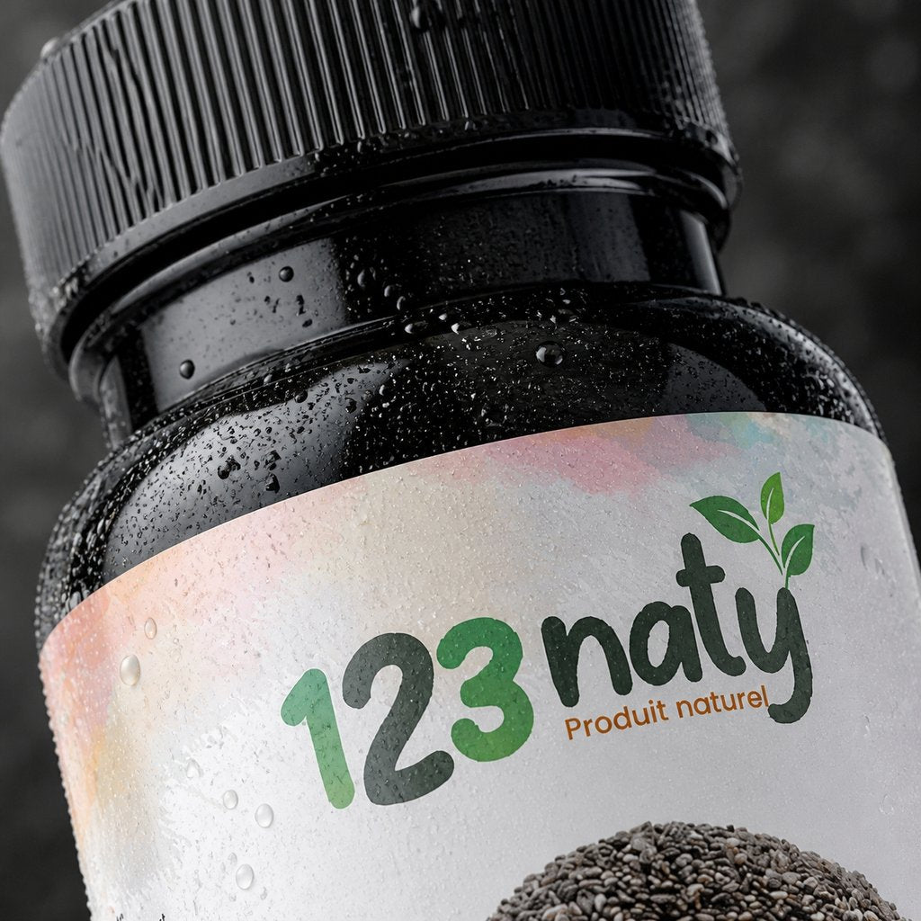 50 Capsules de Chia — Détail macro