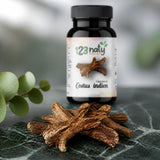 50 Capsules de Costus Indien — Texture en gros plan