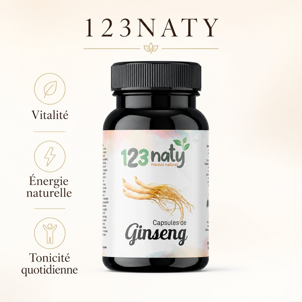 50 Capsules de Ginseng — Bénéfices clés