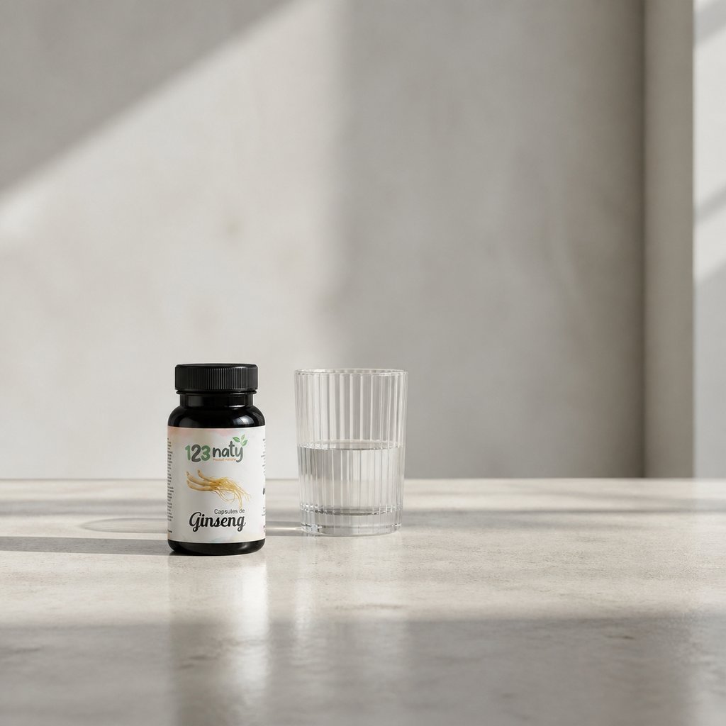 50 Capsules de Ginseng — Taille réelle