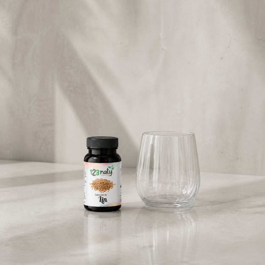 50 Capsules de Graine de Lin — Taille réelle
