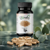 50 Capsules de Graine de Lin — Texture en gros plan