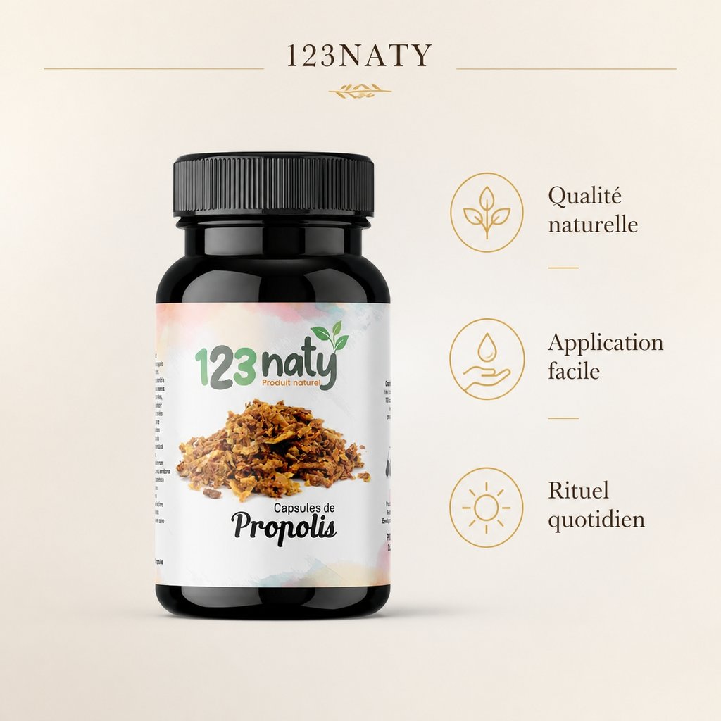 50 Capsules de Propolis — Bénéfices clés