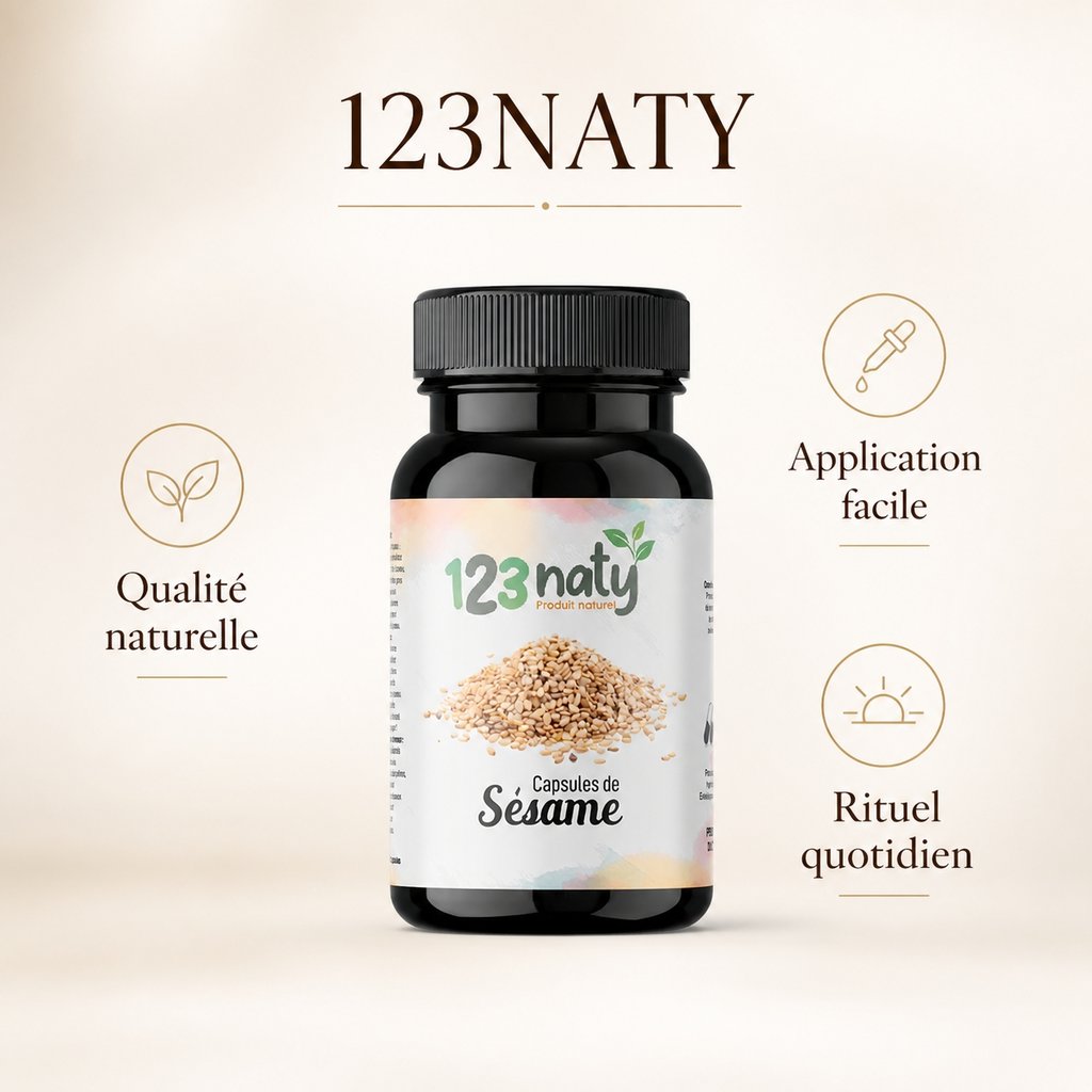 50 Capsules de Sésame — Bénéfices clés