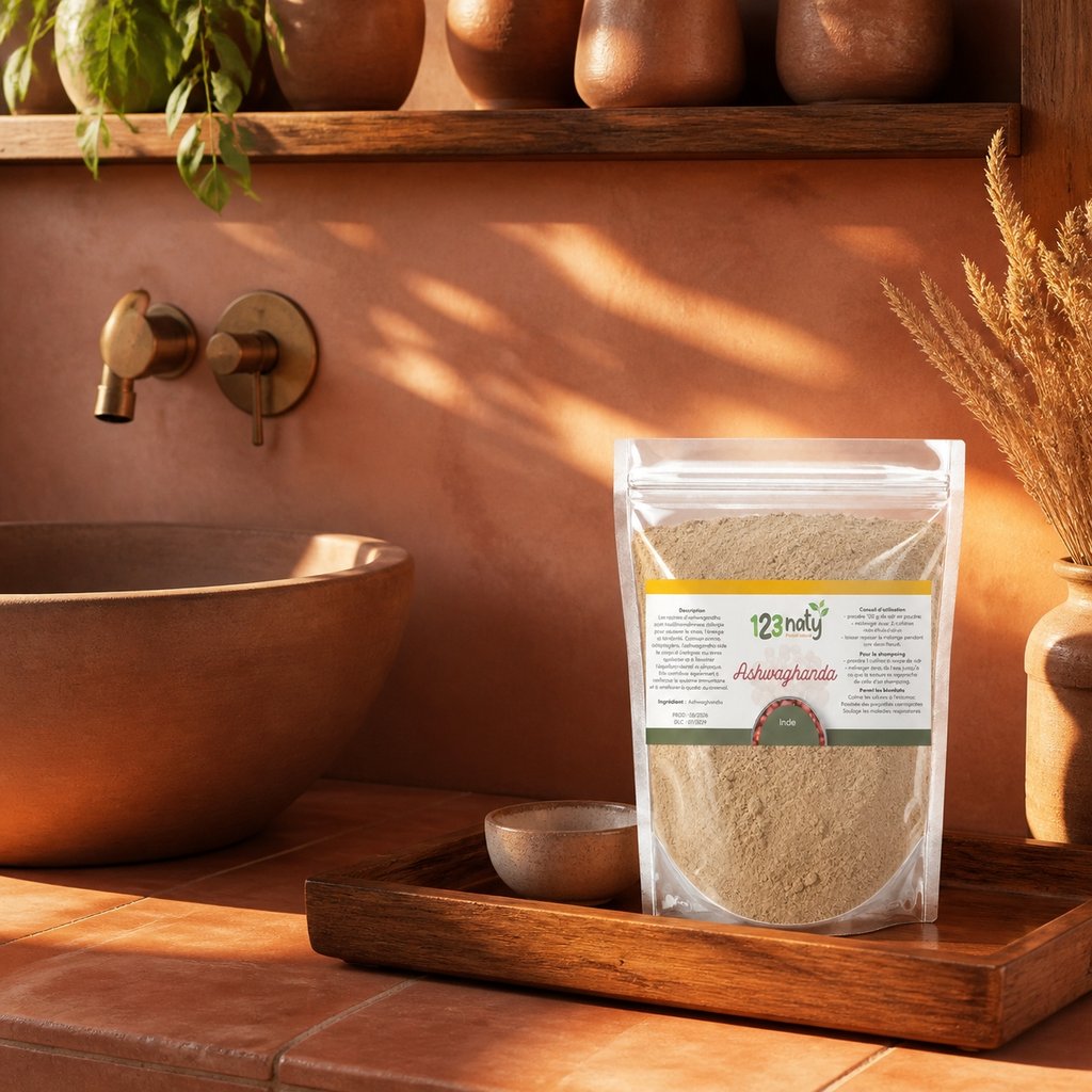 100g Ashwaghanda en Poudre | 123NATY — Mise en scène d'usage