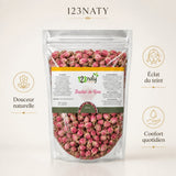 100g Bouton de Rose Séchée | 123NATY — Infographie bénéfices clés