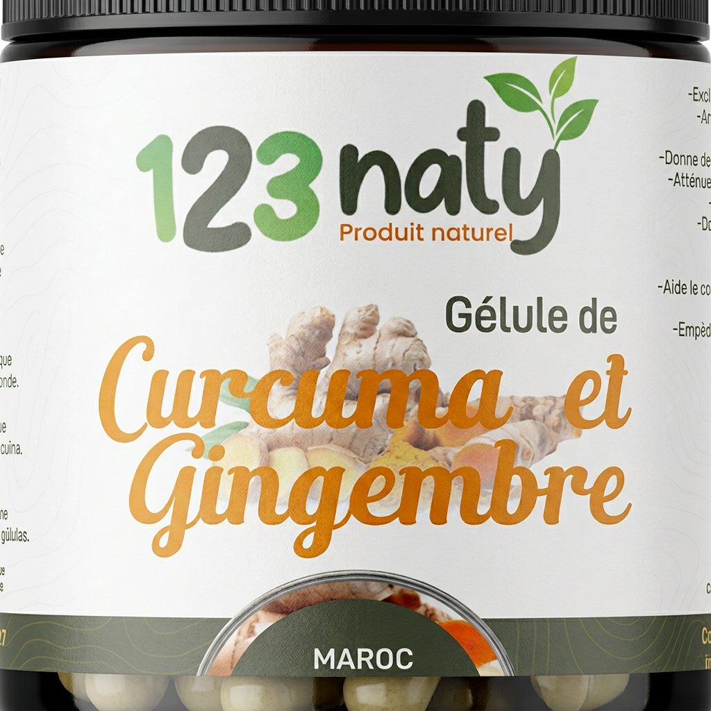 Curcuma & gingembre | 120 gélules | 123NATY — photo 4