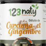 Curcuma & gingembre | 120 gélules | 123NATY — photo 4