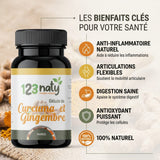 Curcuma & gingembre | 120 gélules | 123NATY — photo 3