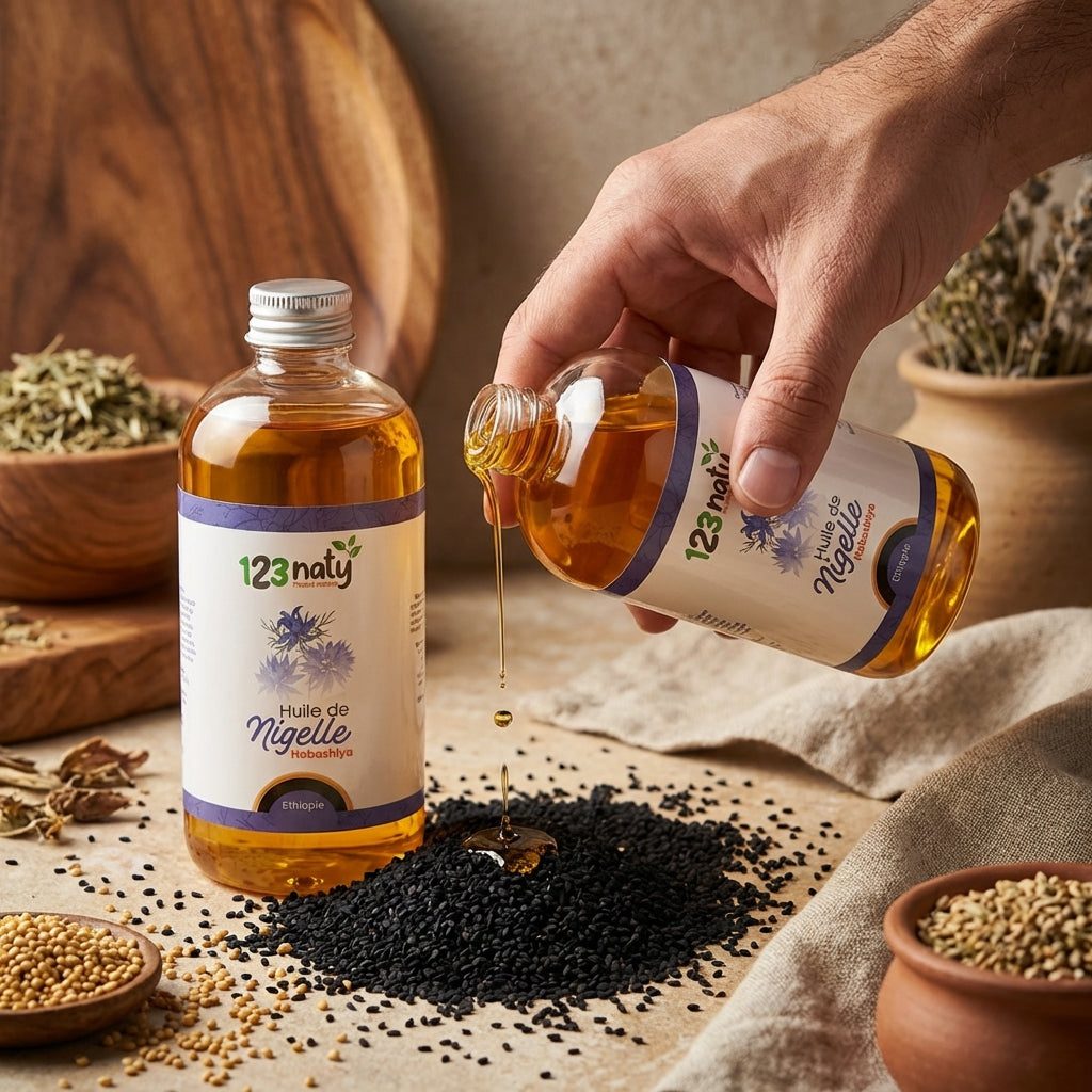 1L Huile de Nigelle Habachiya – Origine Éthiopie – Première Pression à Froid – Qualité Pre | 123NATY — photo 2