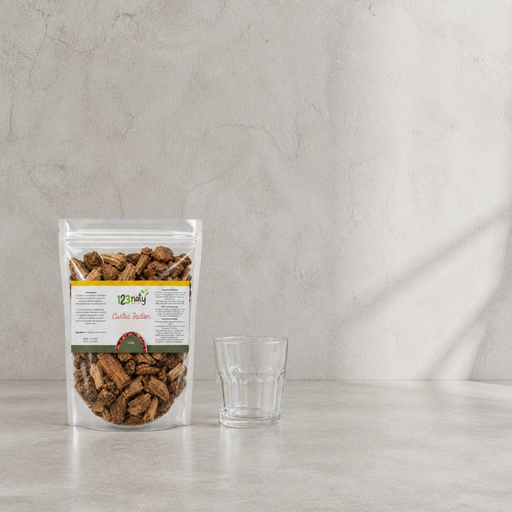 Pack 100g Costus Indien Brut & 100g Costus Marin Brut | 123NATY — Taille réelle du produit