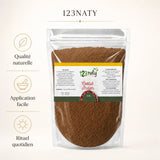 pack 100g Costus Indien en poudre & 100g Costus Indien Brut | 123NATY — Infographie bénéfices clés