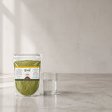 Pack 100g Feuille de Jujubier (Sidr) en Poudre & 100g Feuille de Jujubier (Sidr) — Taille réelle