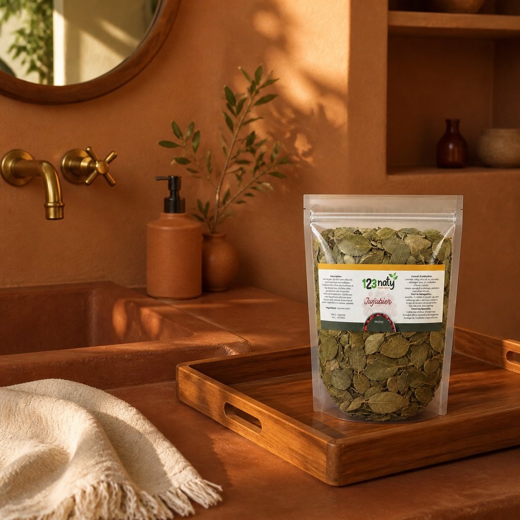 Pack 100g Feuille de Séné & 100g Feuille de Jujubier (Sidr) — Mise en scène d'usage