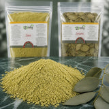 Pack 100g Feuille de Séné & 100g Feuille de Jujubier (Sidr) — Texture en gros plan