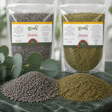 Pack 100g Fleur de Lavande séché & 100g Lavande en Poudre | 123NATY — Texture en gros plan