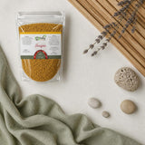 Pack 100g Graine de Fenugrec & 100g Graine de Fenugrec en Poudre | 123NATY — Ambiance flat lay